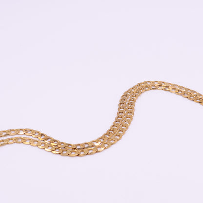 9ct Yellow Gold Curb Chain - 19 Inch