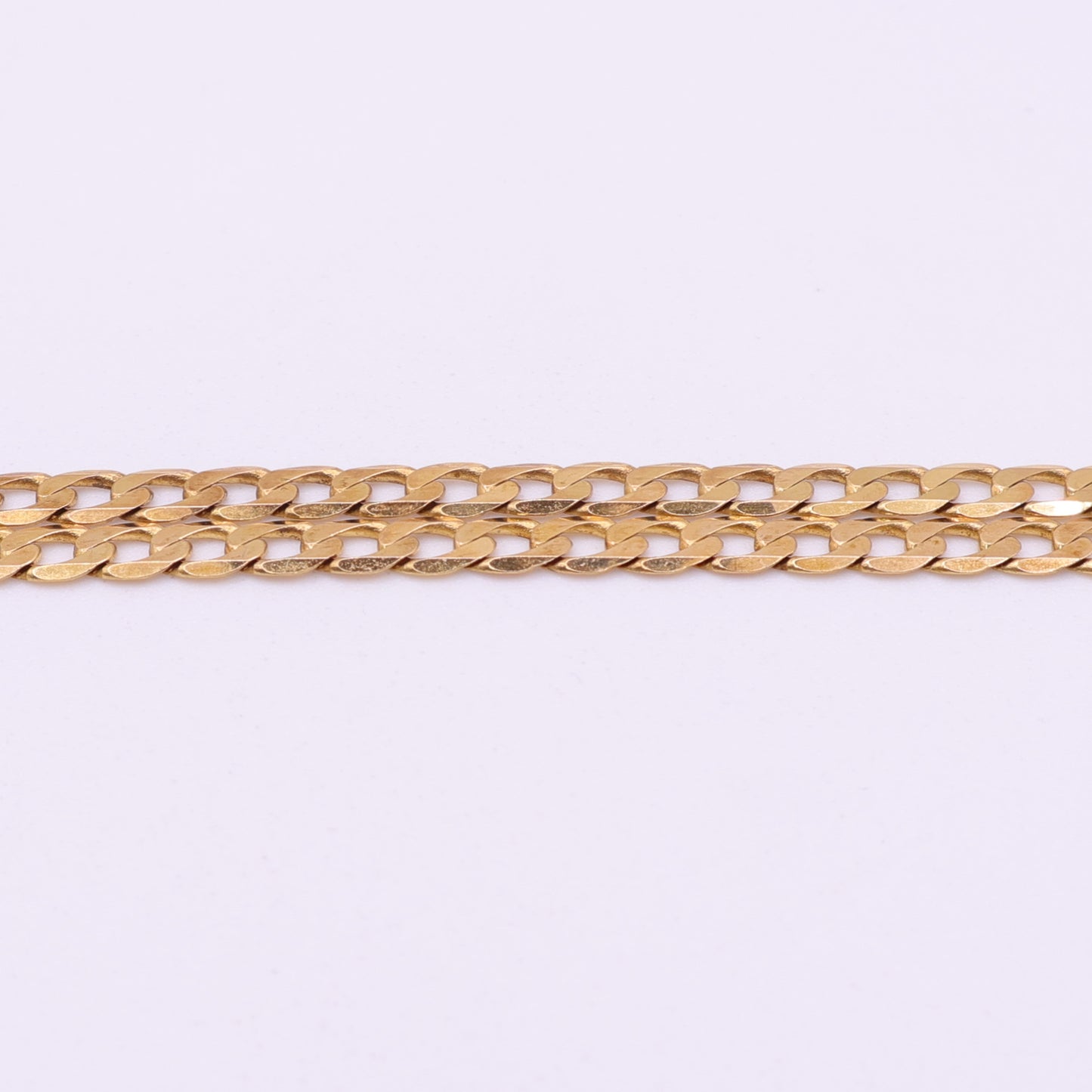9ct Yellow Gold Curb Chain - 19 Inch