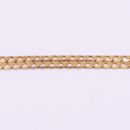 9ct Yellow Gold Curb Chain - 19 Inch