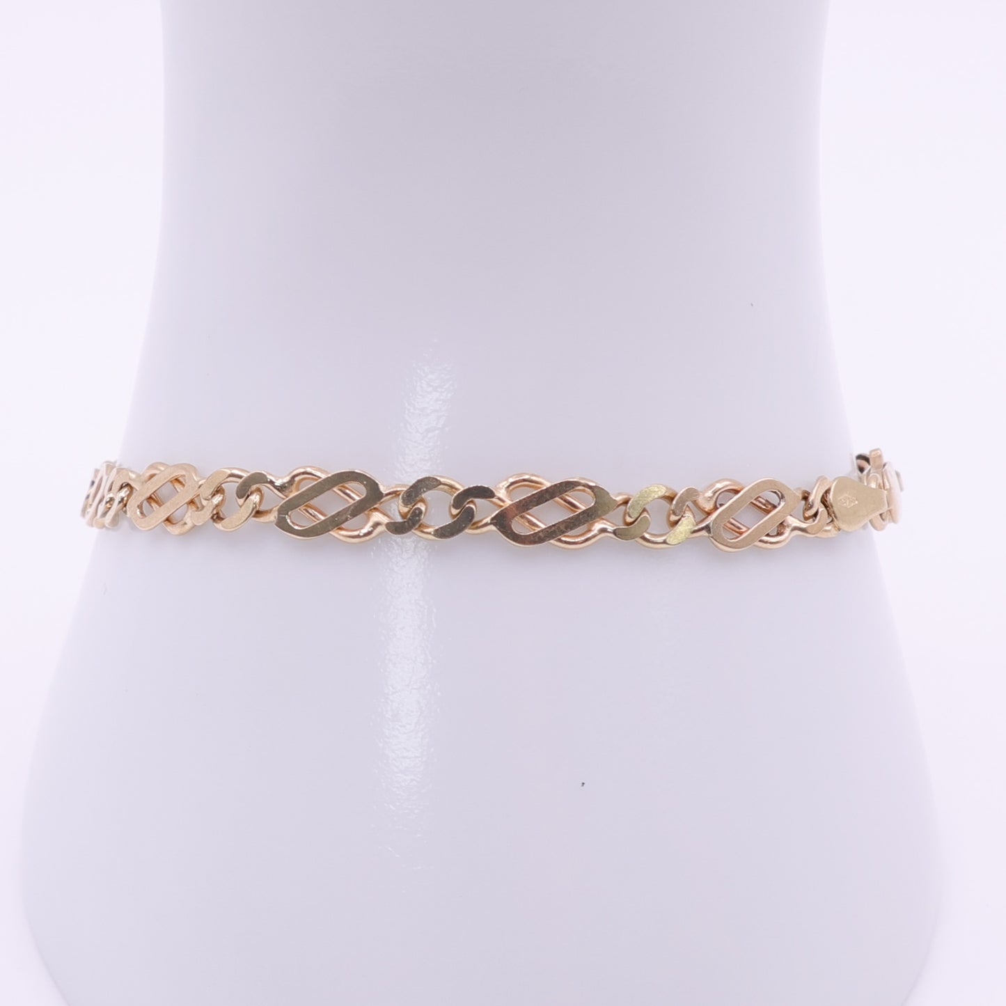 9ct Yellow Gold Fancy Link Bracelet