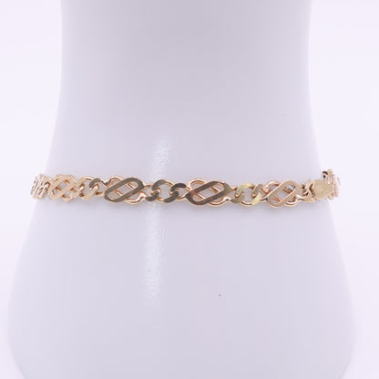 9ct Yellow Gold Fancy Link Bracelet