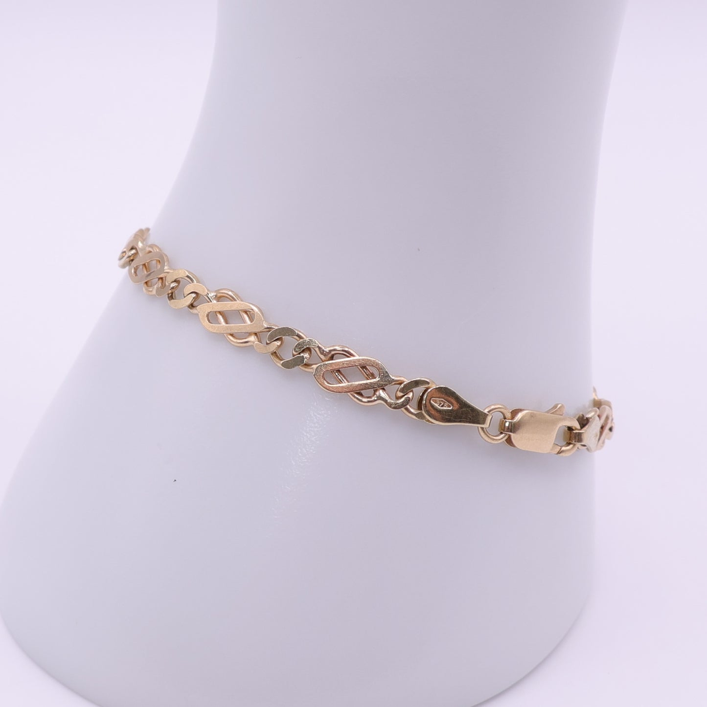 9ct Yellow Gold Fancy Link Bracelet