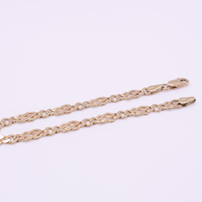 9ct Yellow Gold Fancy Link Bracelet