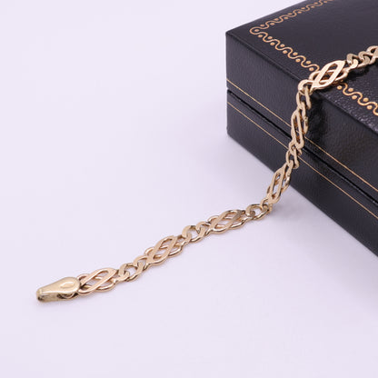 9ct Yellow Gold Fancy Link Bracelet