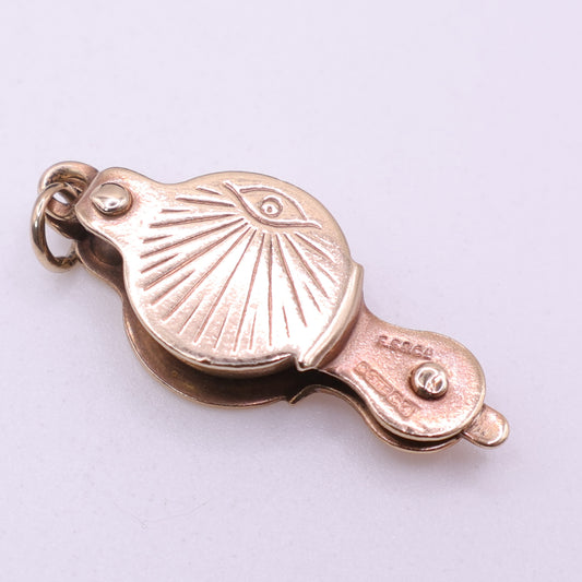 Second Hand 9ct Gold Evil Eye Spinner Pendant Charm