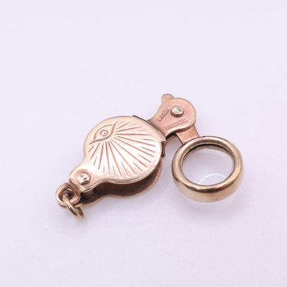 Second Hand 9ct Gold Evil Eye Spinner Pendant Charm