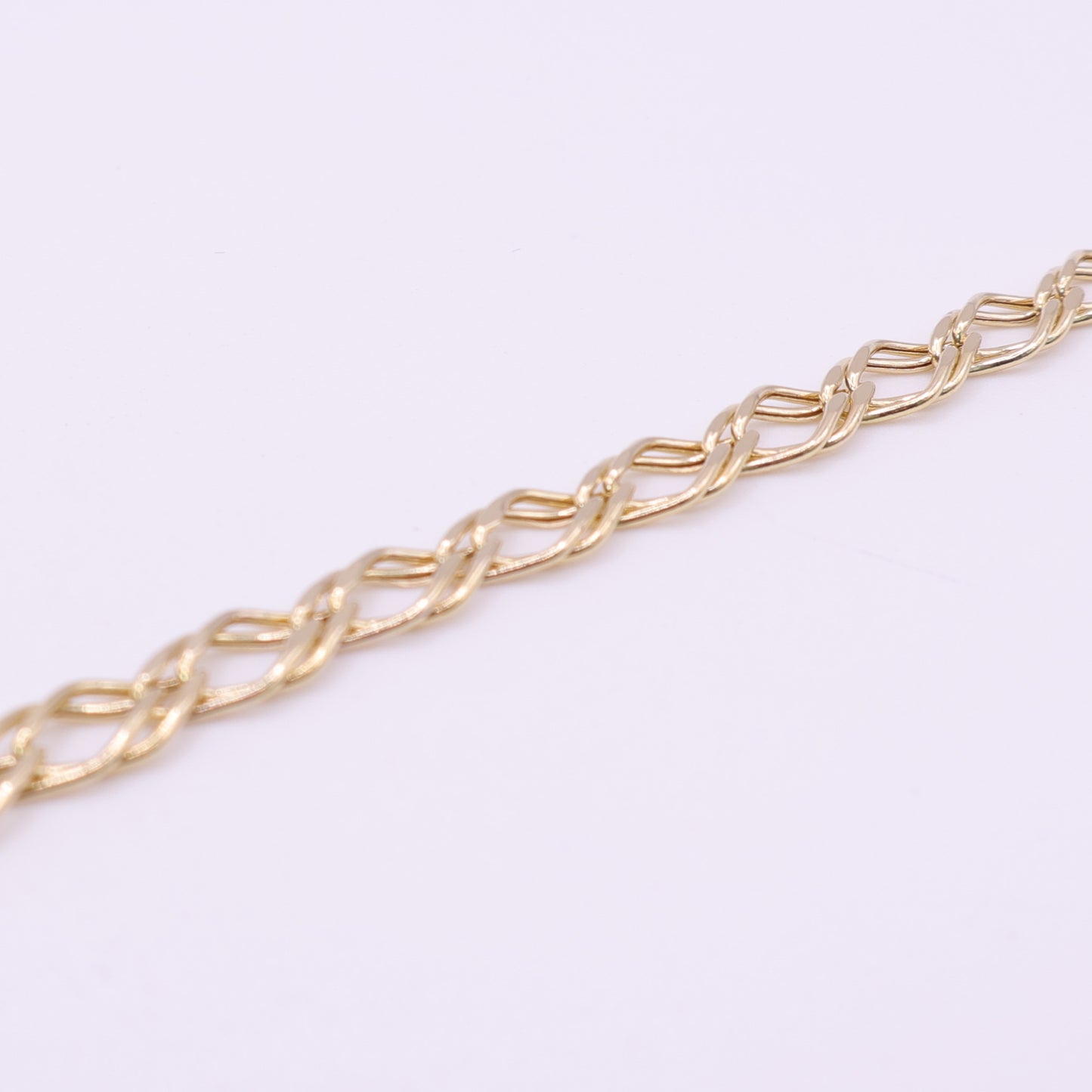 Second Hand 9ct Yellow Gold Fancy Twist Link Bracelet