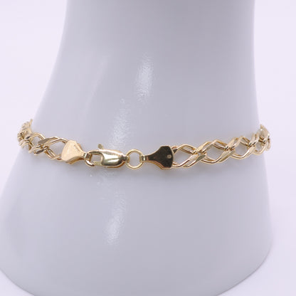 Second Hand 9ct Yellow Gold Fancy Twist Link Bracelet