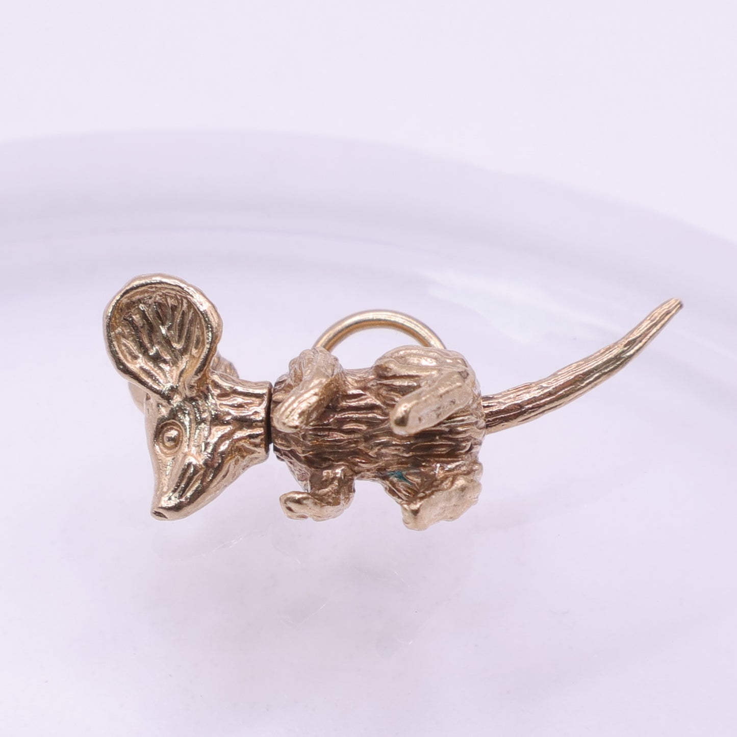 Second Hand 9ct Yellow Gold Mouse Charm Pendant