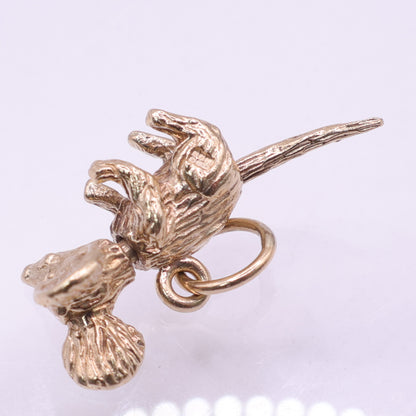 Second Hand 9ct Yellow Gold Mouse Charm Pendant