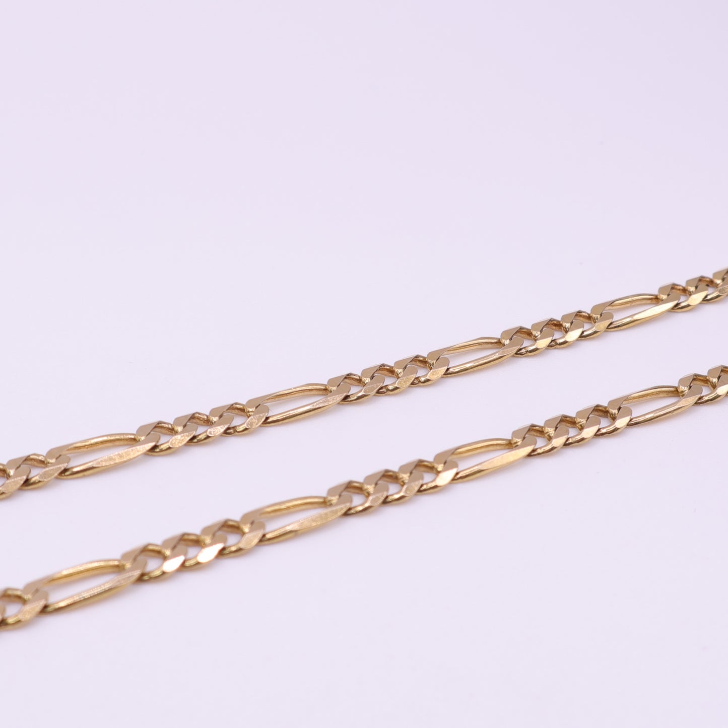 9ct Yellow Gold Long Link Figaro Chain Necklace