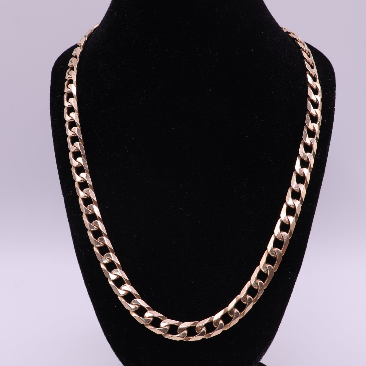 9ct Yellow Gold Heavy Curb Chain - 20 Inch
