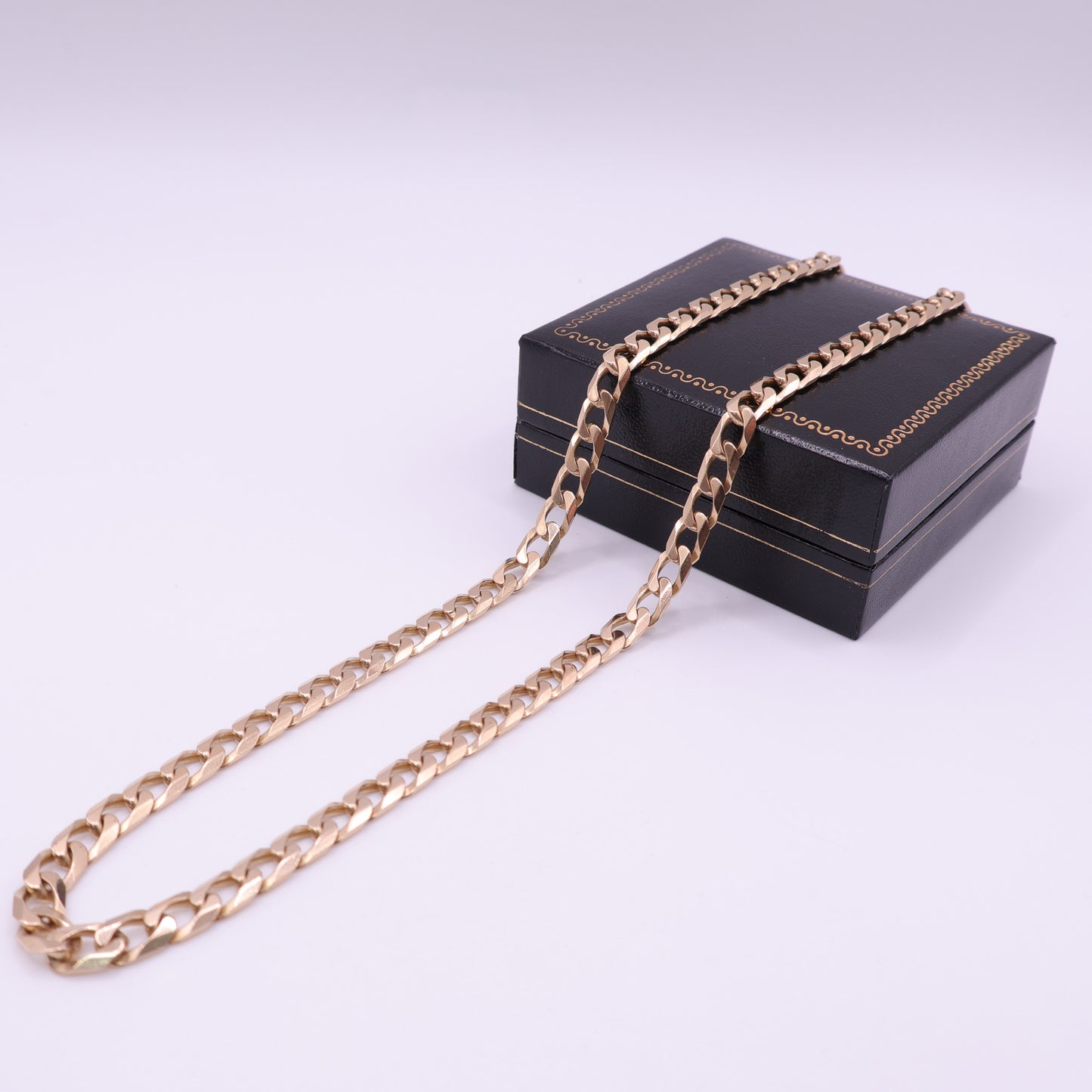 9ct Yellow Gold Heavy Curb Chain - 20 Inch