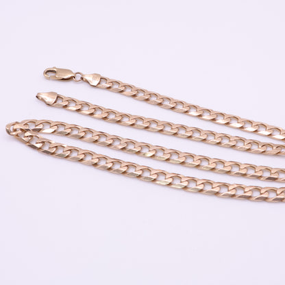 9ct Yellow Gold Heavy Curb Chain - 20 Inch