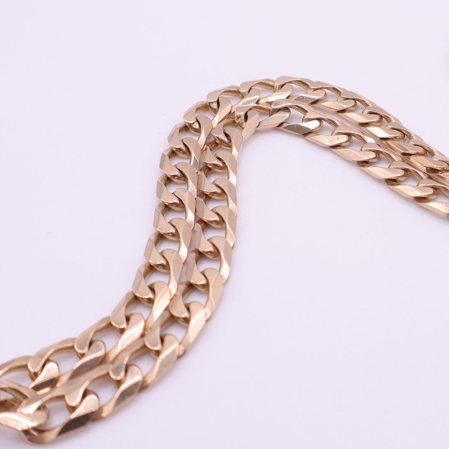 9ct Yellow Gold Heavy Curb Chain - 20 Inch