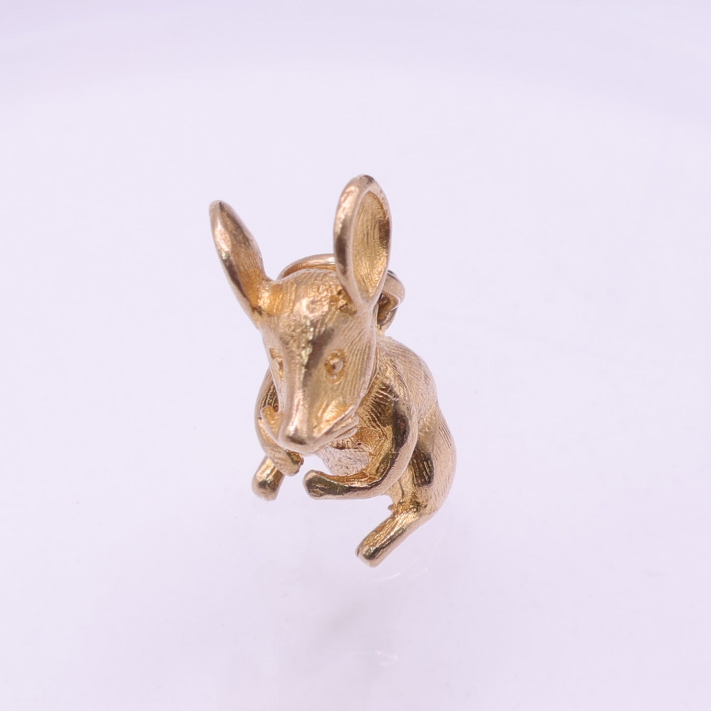 9ct Yellow Gold Standing Mouse Charm Pendant