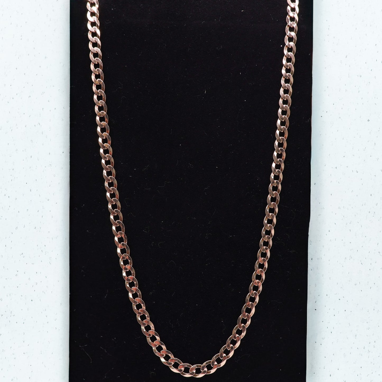 Second Han 9ct Yellow Gold Curb Link Chain Necklace- 20 inch