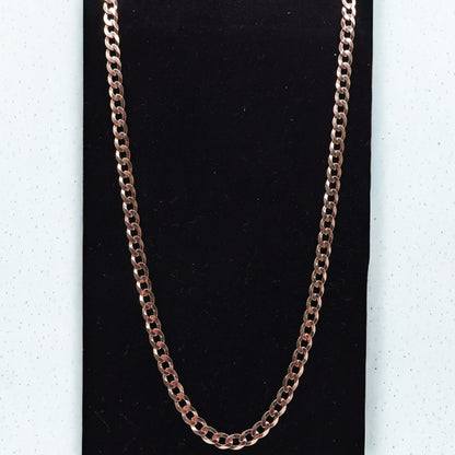 Second Han 9ct Yellow Gold Curb Link Chain Necklace- 20 inch
