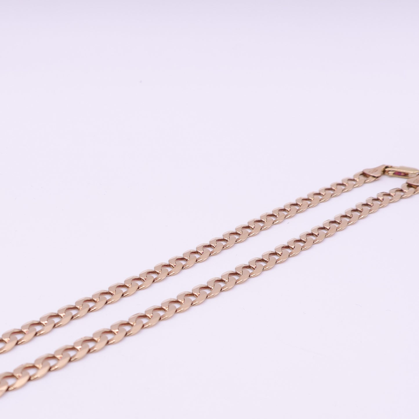 Second Han 9ct Yellow Gold Curb Link Chain Necklace- 20 inch