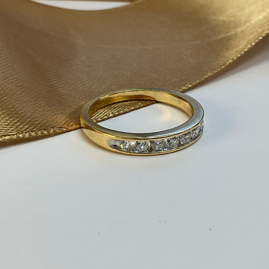 18ct Yellow Gold FOREVER Diamond Eternity Ring