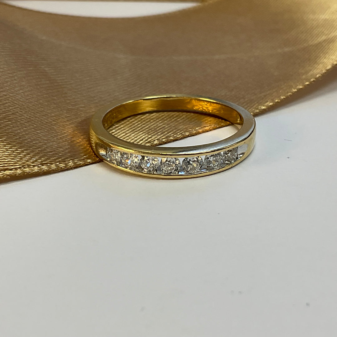 18ct Yellow Gold FOREVER Diamond Eternity Ring