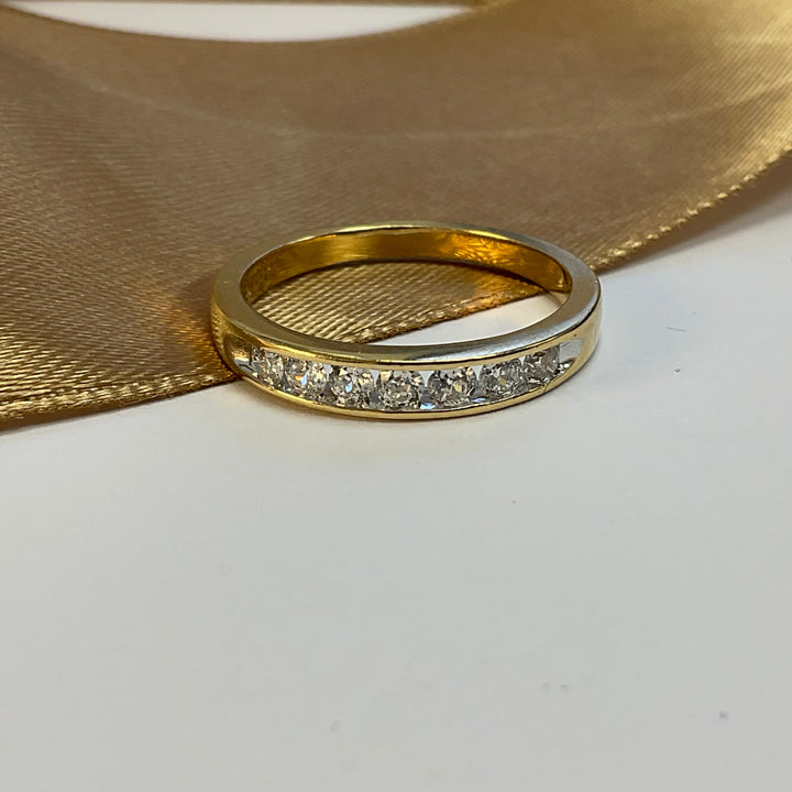 18ct Yellow Gold FOREVER Diamond Eternity Ring