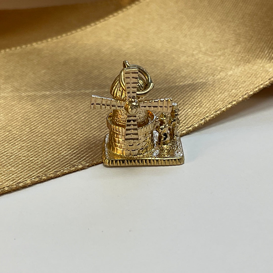 9ct Yellow Gold Windmill Charm