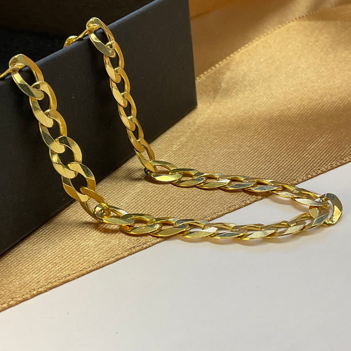 9ct Yellow Gold Curb Bracelet - 8 Inch