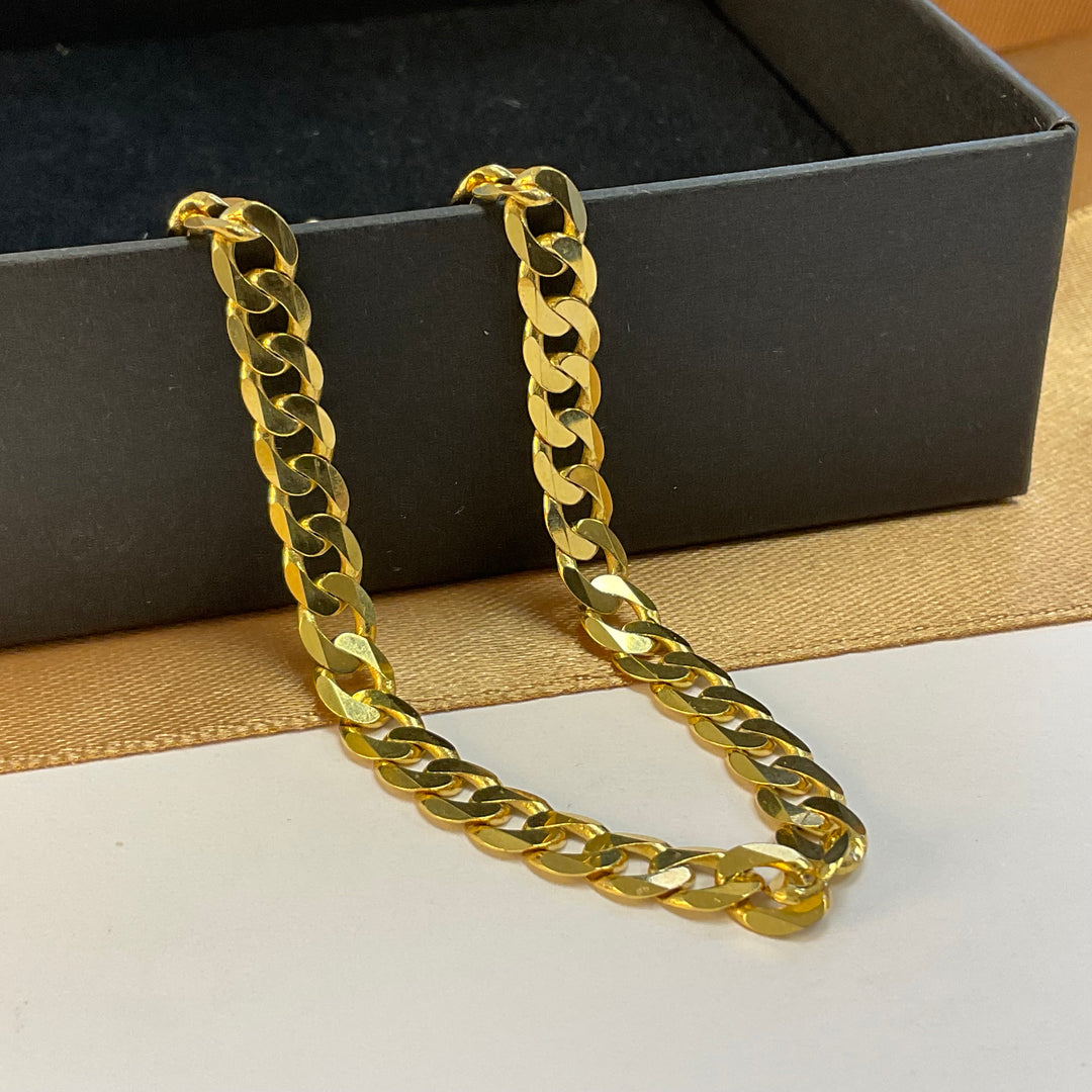 9ct Yellow Gold Curb Bracelet - 9 Inch