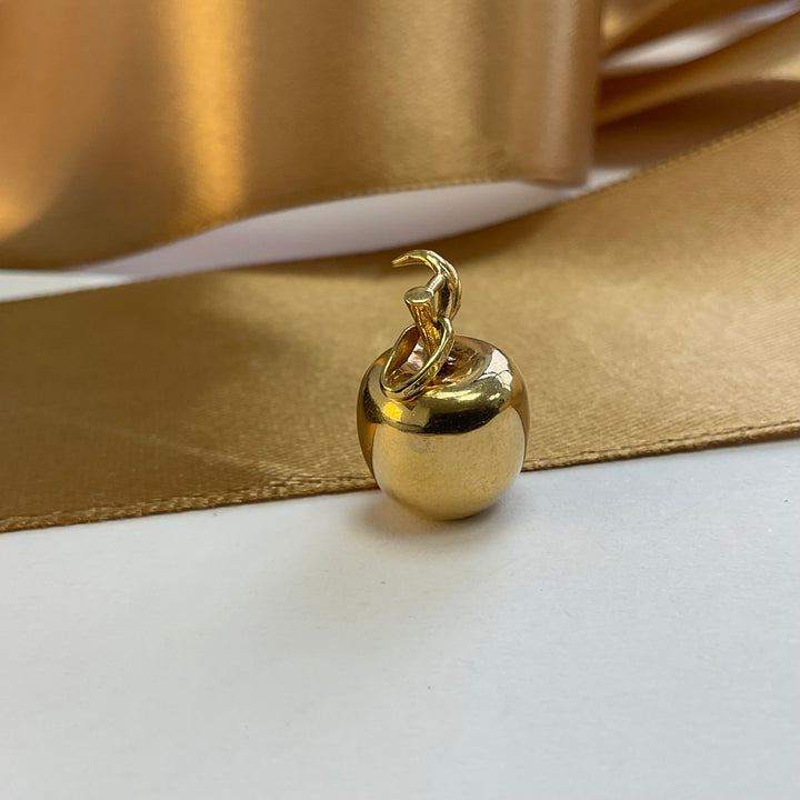 9ct Yellow Gold Apple Charm