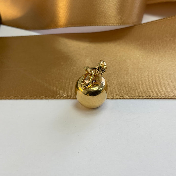 9ct Yellow Gold Apple Charm