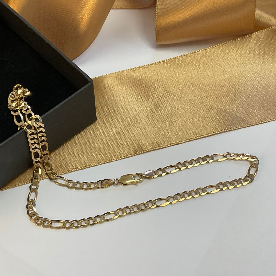 9ct Yellow Gold Curb Chain - 16 Inch