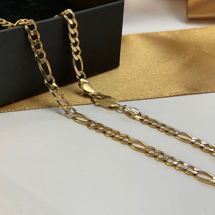 9ct Yellow Gold Curb Chain - 16 Inch