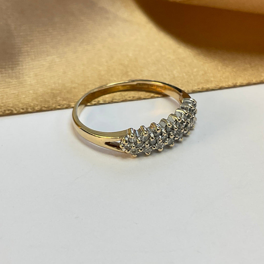 9ct Yellow Gold Diamond Eternity Ring