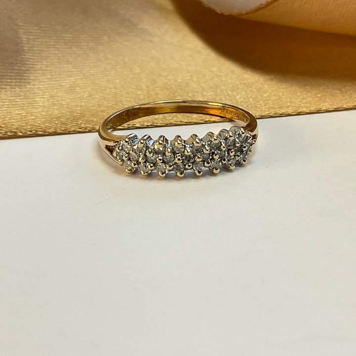 9ct Yellow Gold Diamond Eternity Ring