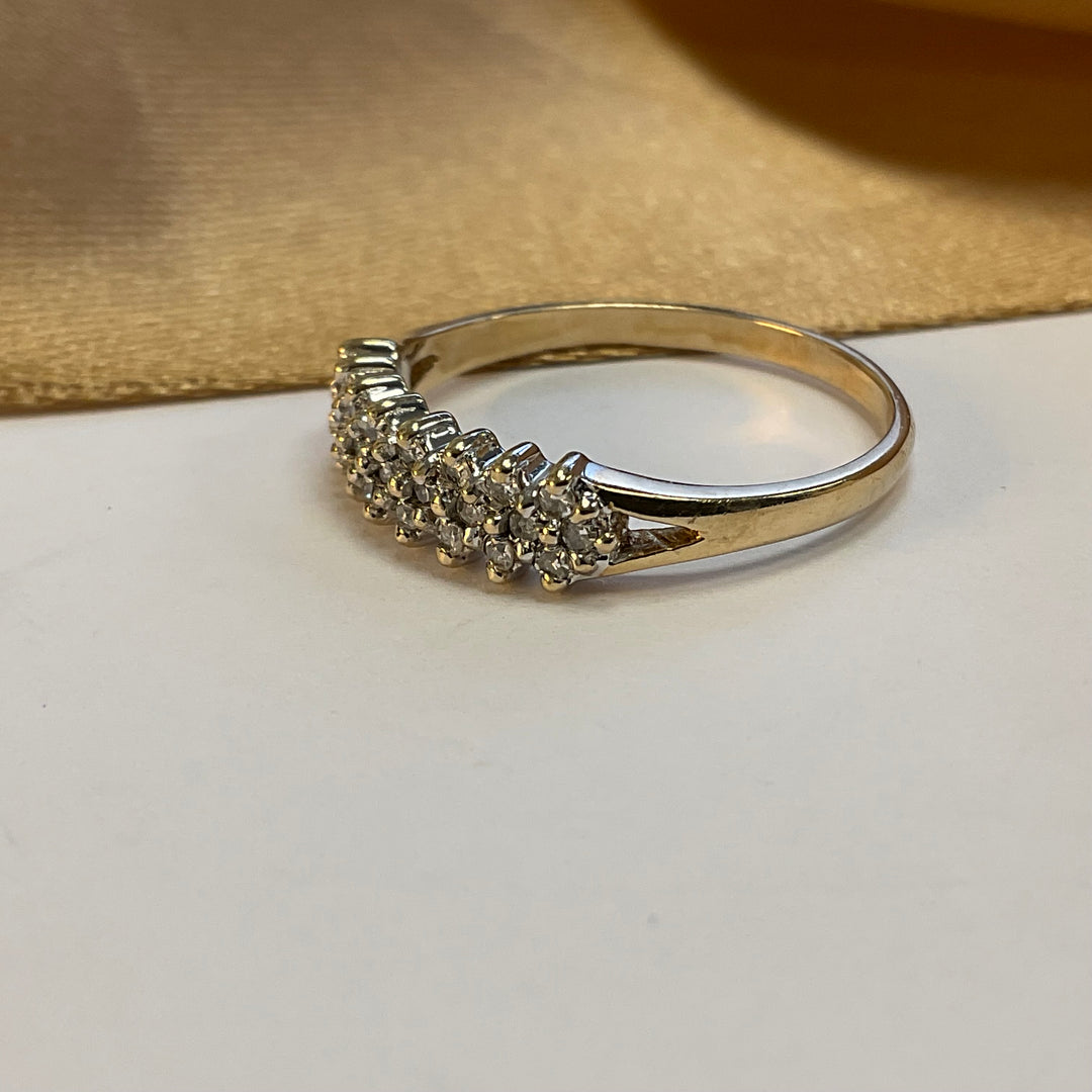 9ct Yellow Gold Diamond Eternity Ring