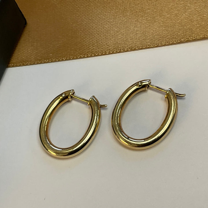 9ct Yellow Gold Hoop Earrings