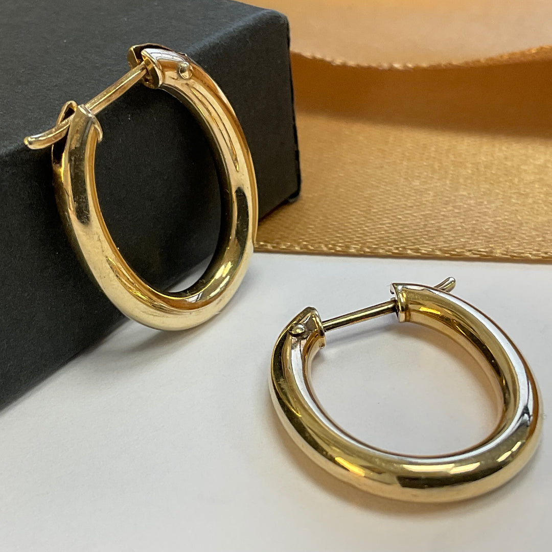 9ct Yellow Gold Hoop Earrings