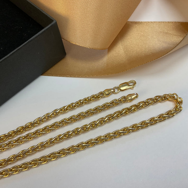 9ct Yellow Gold Prince Of Wales Chain - 18 Inch