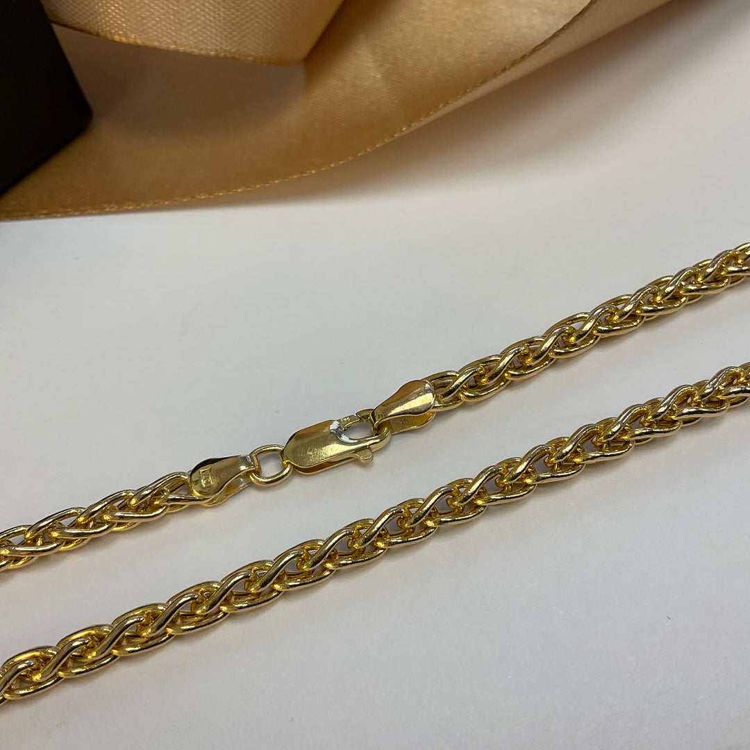 9ct Yellow Gold Prince Of Wales Chain - 18 Inch