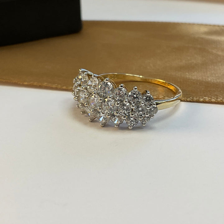 9ct Yellow Gold Cubic Zirconia Dress Ring