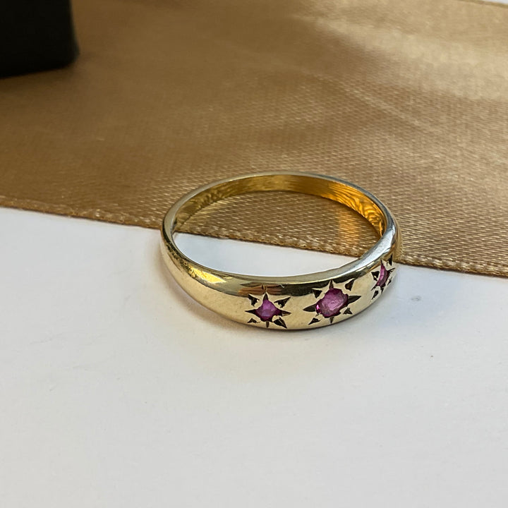 9ct Yellow Gold Ruby Dress Ring