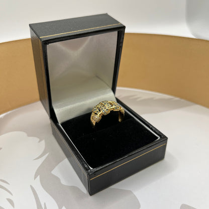 9ct Yellow Gold Diamond Dress Ring