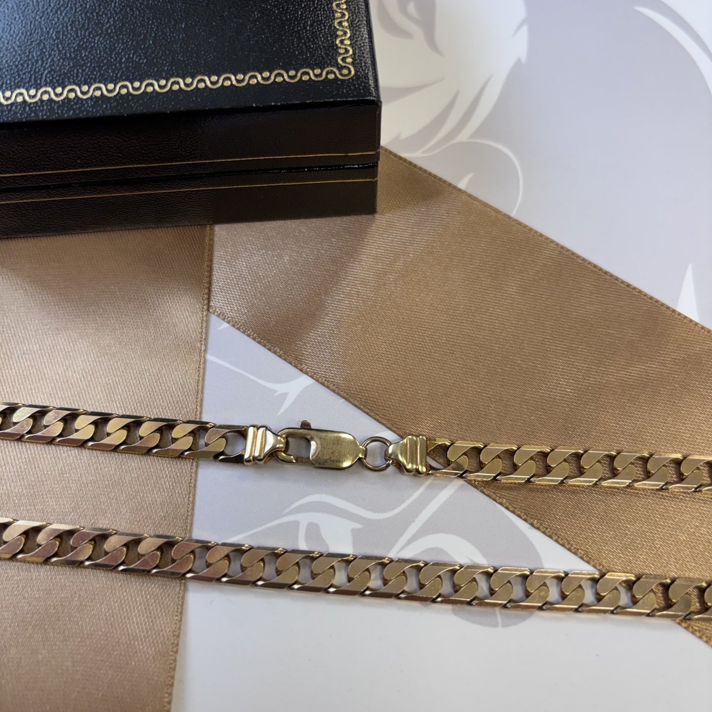9ct Gold Curb Chain Solid Gold– 24 Inch