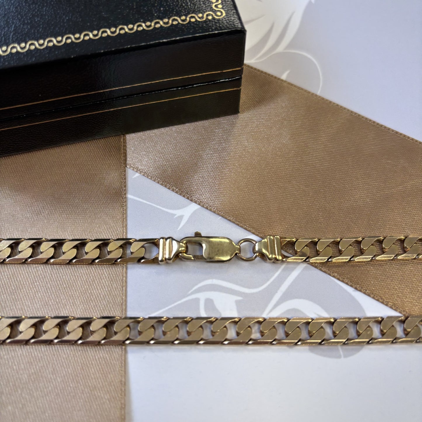 9ct Gold Curb Chain Solid Gold– 24 Inch