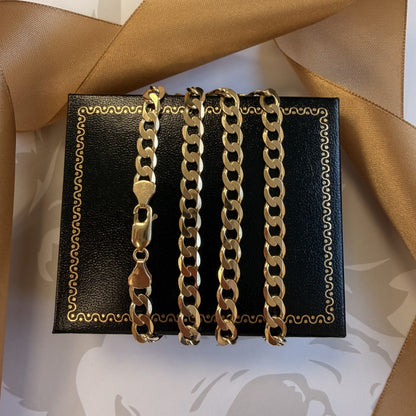 9ct Yellow Gold Curb Chain - 20 Inch