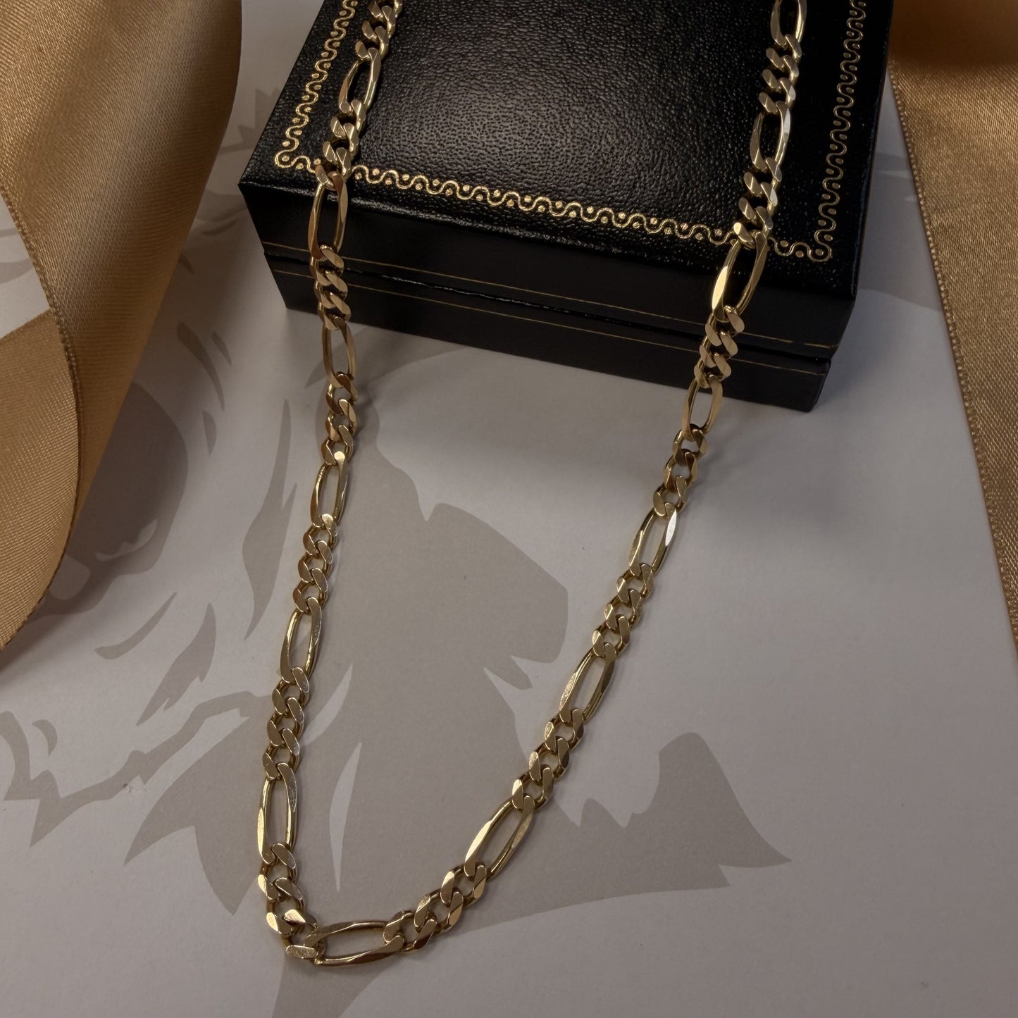 9ct Yellow Gold Figaro Chain - 20 Inch