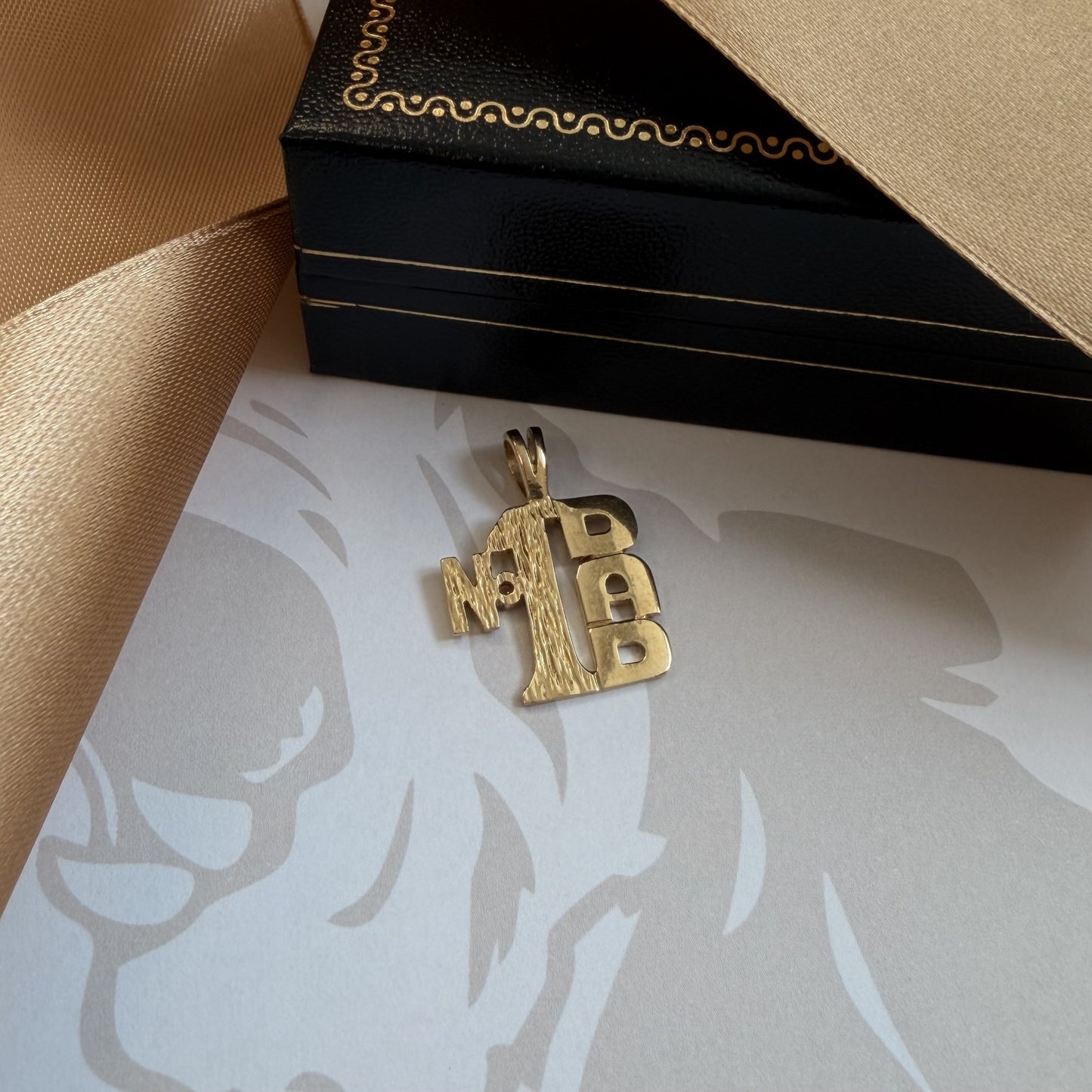 9ct Gold No. 1 Dad Pendant