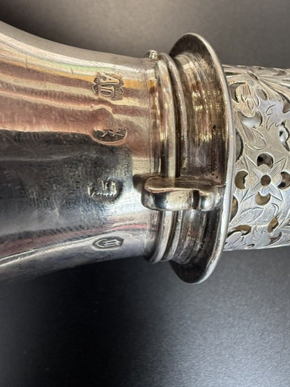 Rare Antique Queen Anne Britannia Silver Sugar Caster Charles Adam London 1707