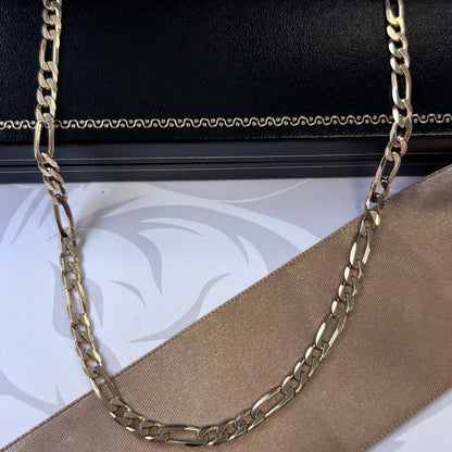 9ct Gold Figaro Chain Solid Gold – 24 Inch